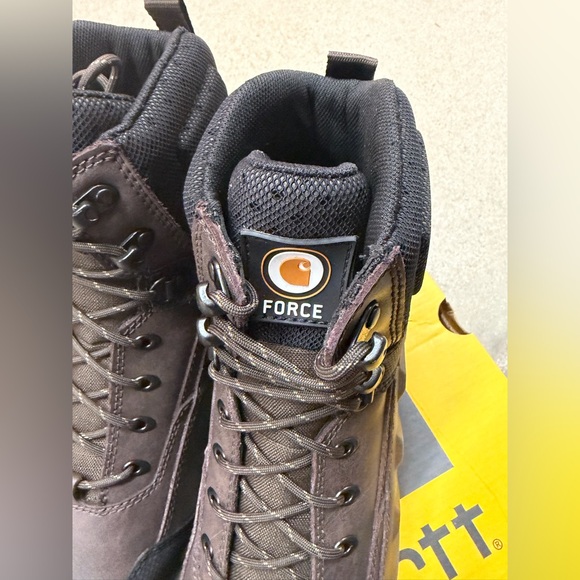 NWB Carhartt 6 Force Men\'s Waterproof Brown Work Boots Size 10.5 main image 4